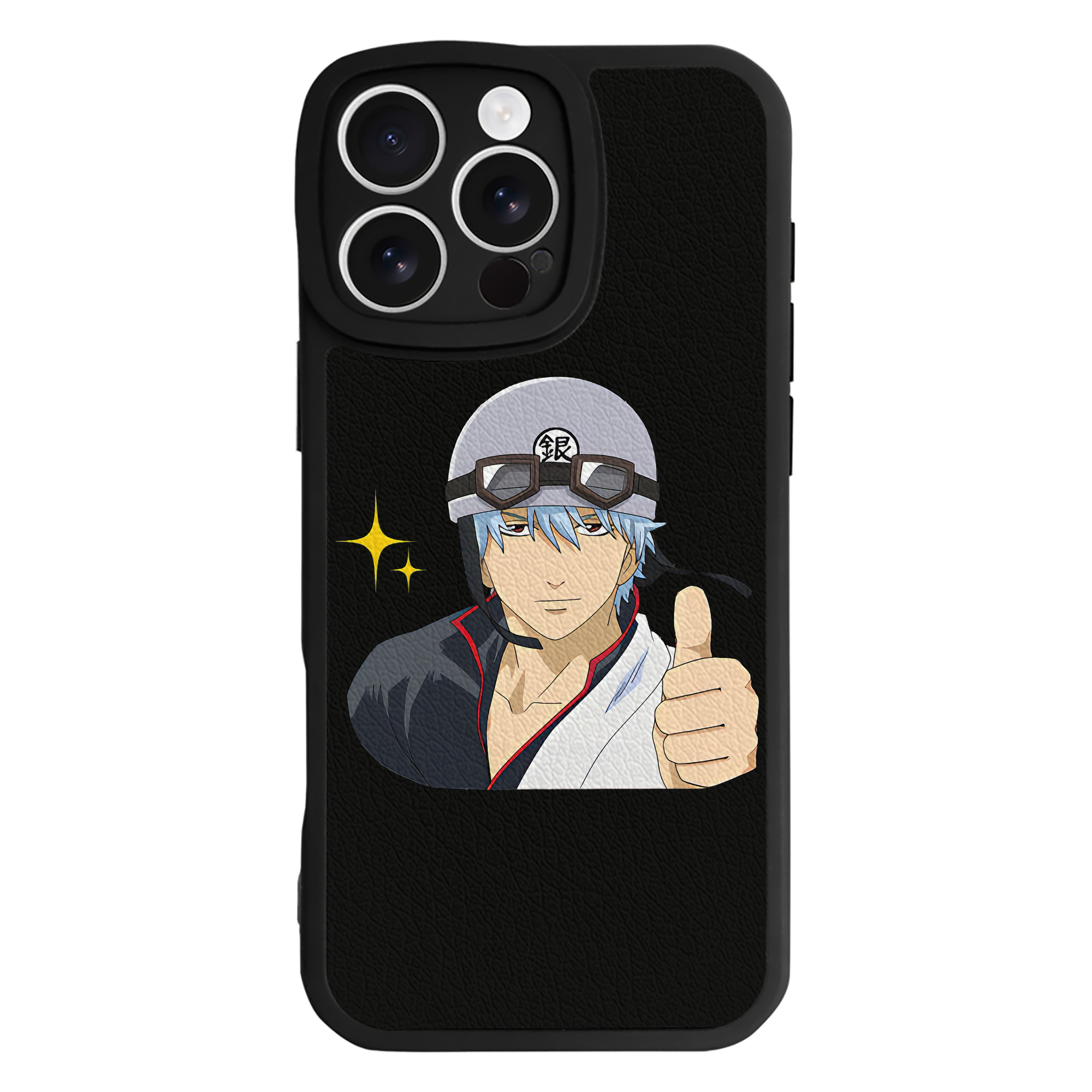 （画像用） ぎんたま 坂田銀時（さかたぎんとき） 神楽 志村新八（しむら しんぱち） GINTAMA Sakata Gintoki Kagura Shimura Shinpachi 【iPhone 16シリーズ対応】シリコンスマホケース（レザー調） 材質：シリコン